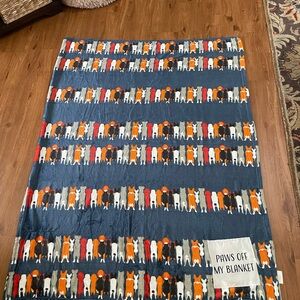 Paws Off My Blanket - Multicolor Dog Print Blanket
